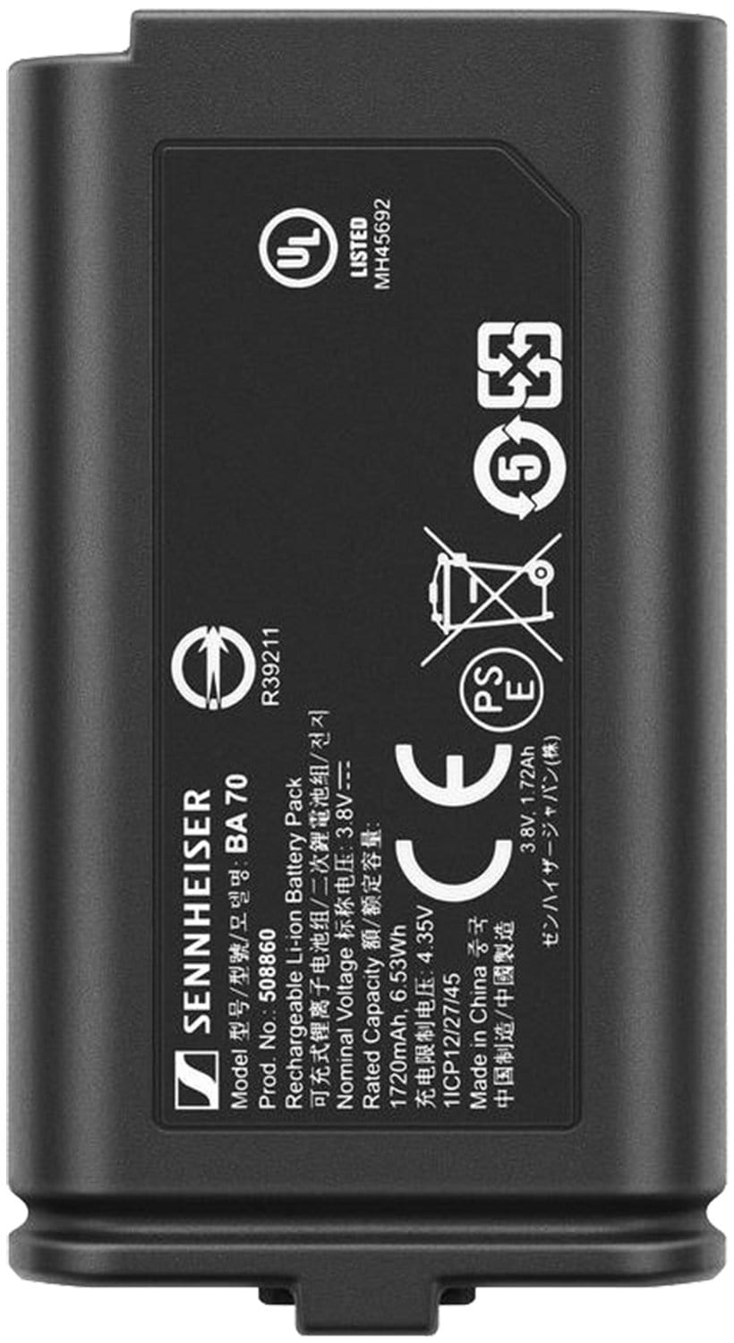 Sennheiser BA 70 Rechargeable EW-D Battery Pack - ProSound and Stage Lighting