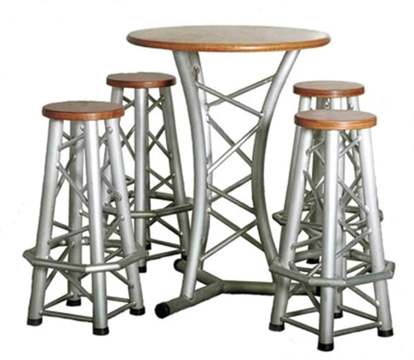 GT Truss Bar Table Set With Extra Stool - ProSound and Stage Lighting