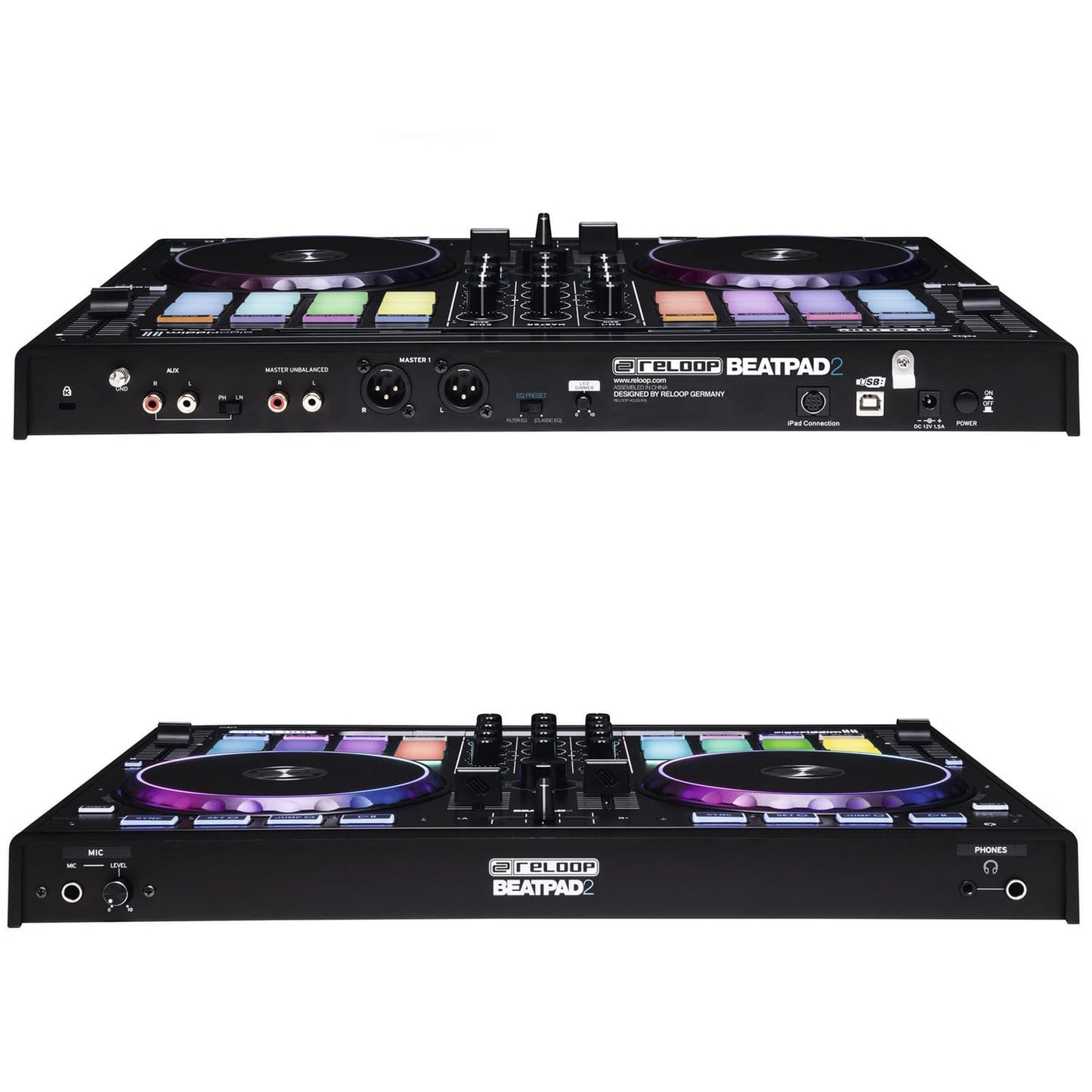 Reloop Beatpad 2 iOS/PC/Android 2-Ch DJ Controller - ProSound and Stage Lighting