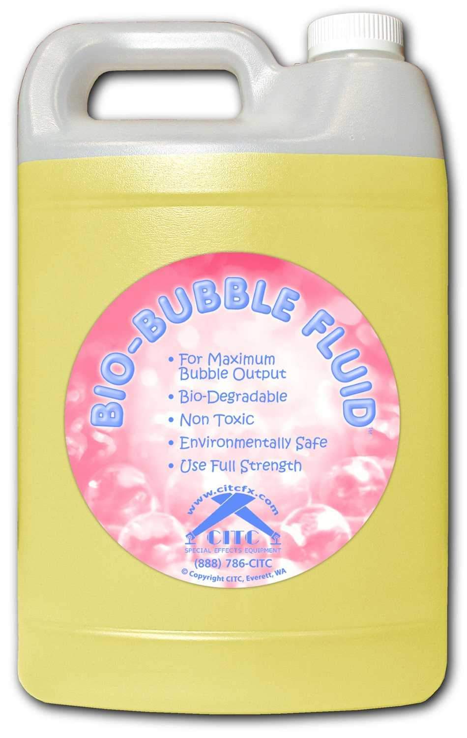 CITC Bio-Bubble Fluid for Thicker Bubbles 1 Gal - ProSound and Stage Lighting