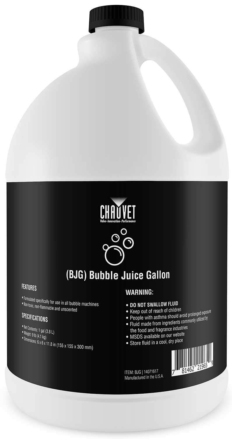 Chauvet BJG Bubble Juice Fluid - Gallon - ProSound and Stage Lighting