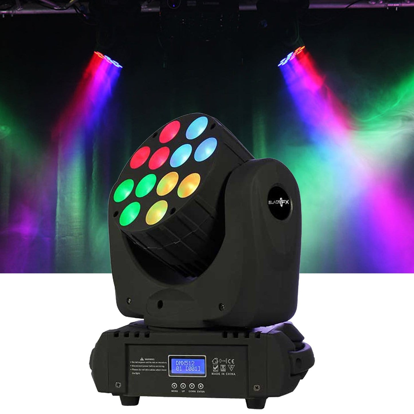 Blizzard Blade QFX 12x 10W RGBW LED Moving Head - ProSound and Stage Lighting