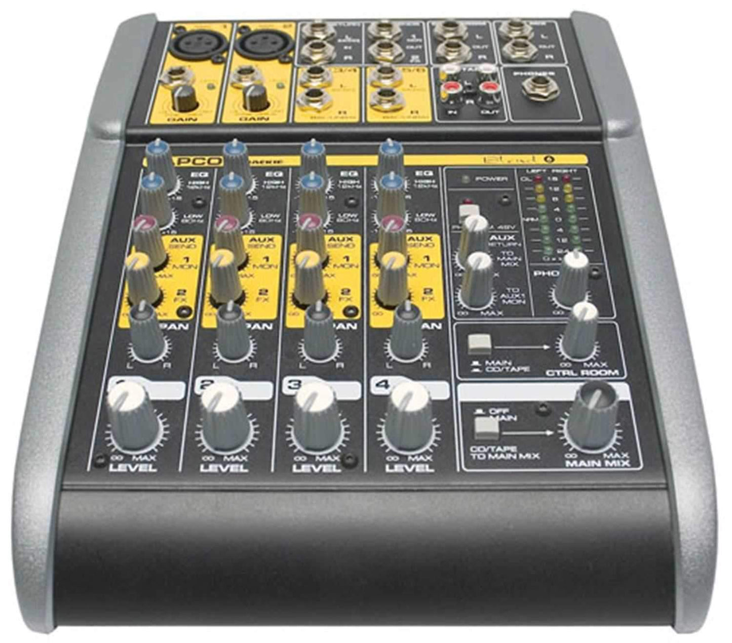 Tapco BLEND-6 6-Channel Mixer with Mackie Preamps - ProSound and Stage Lighting