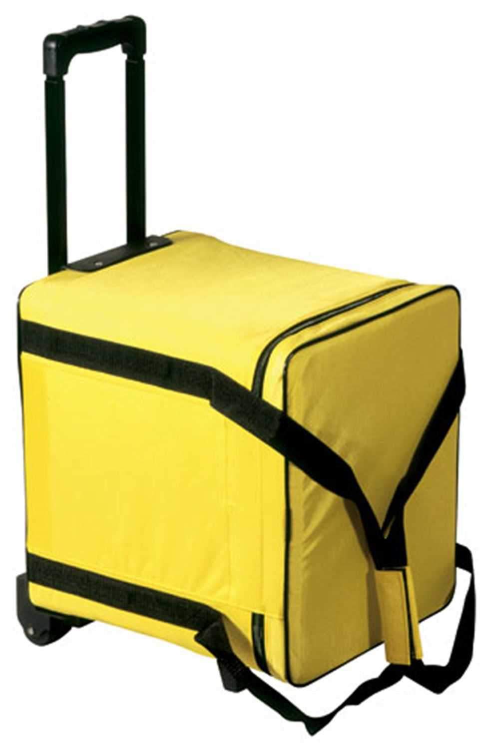 Odyssey BLP100W Holds 100LPs Bag with Wheels Yellow - ProSound and Stage Lighting