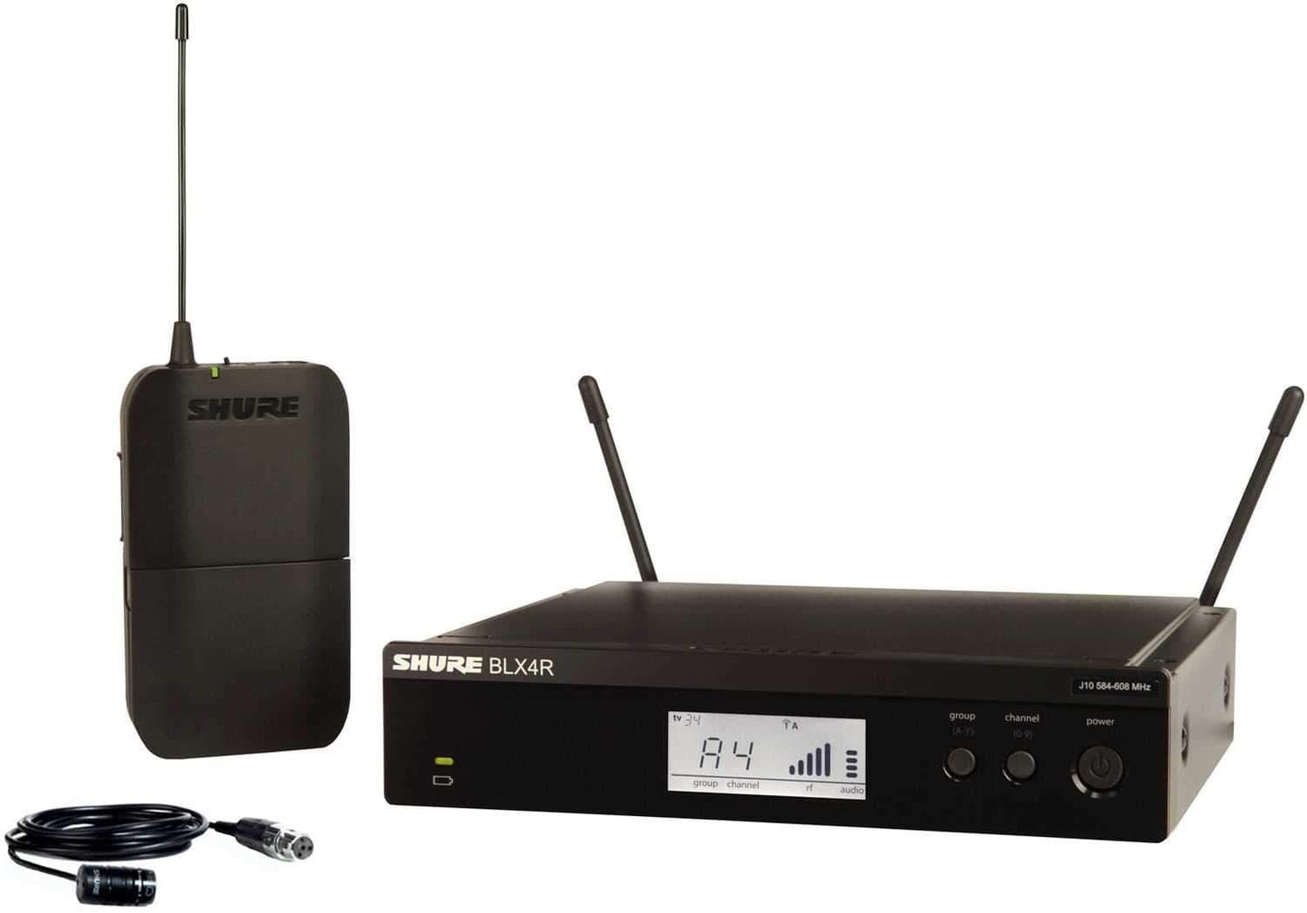 Shure BLX14R/W85 Rack Wireless Lavalier System with WL185 - ProSound and Stage Lighting