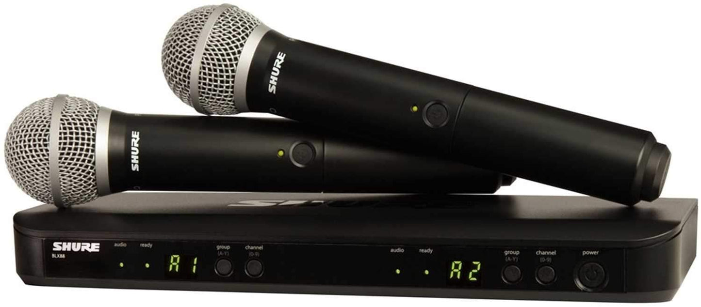 Shure BLX288/PG58 Dual Wireless Mic System H10 - PSSL ProSound and Stage Lighting