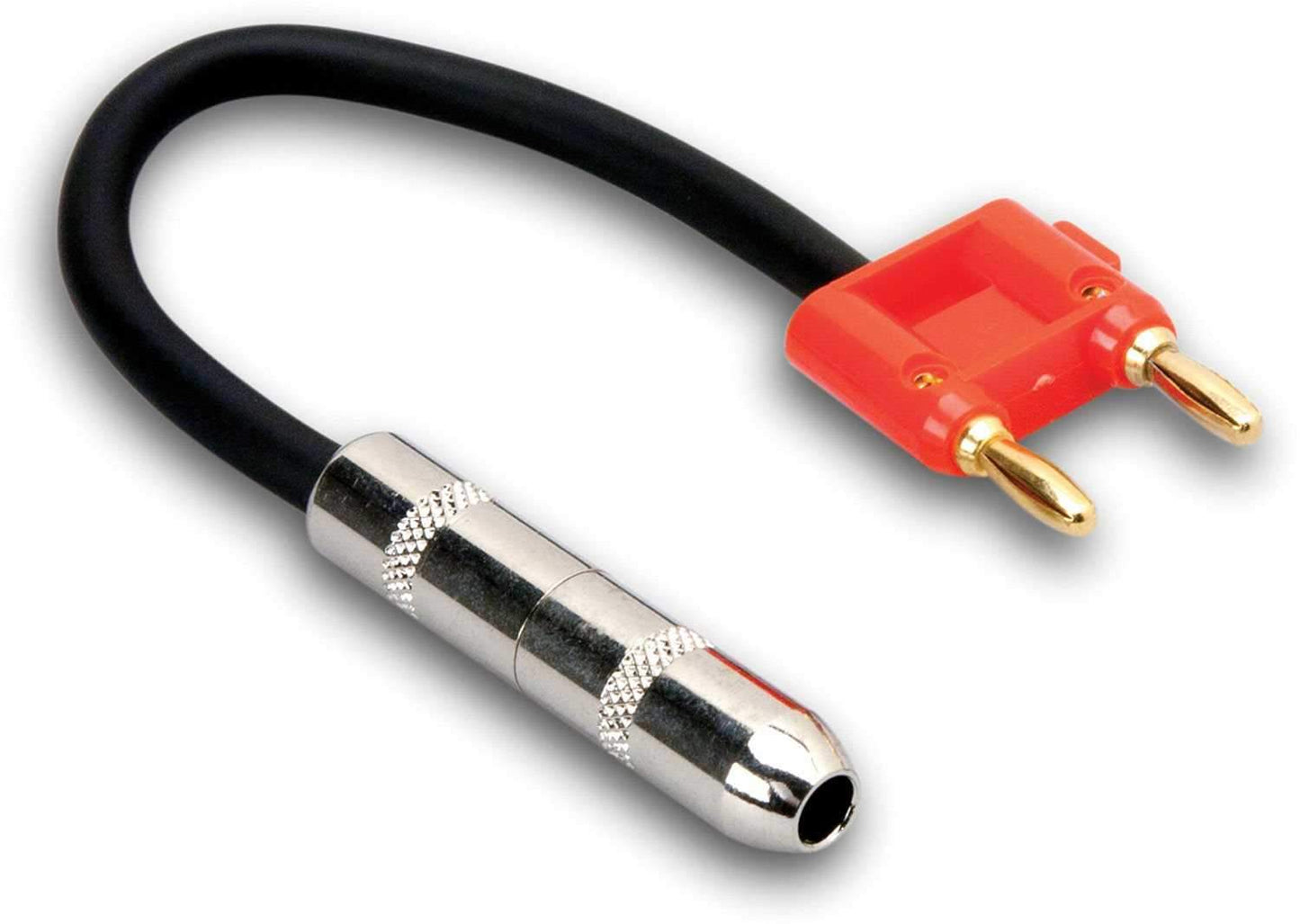 Hosa BNP-116RD Speaker Adapter 1/4" (F) to Dual Banana (Red) - PSSL ProSound and Stage Lighting