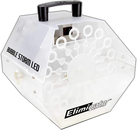 Eliminator Bubble Storm LED Clear Bubble Machine - ProSound and Stage Lighting