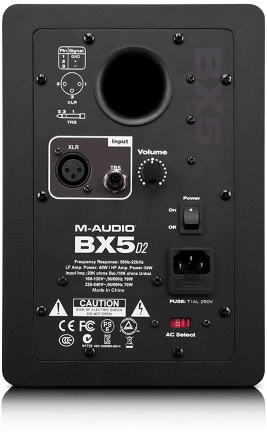 M-Audio BX5 D2 5-Inch Powered Studio Monitor - ProSound and Stage Lighting