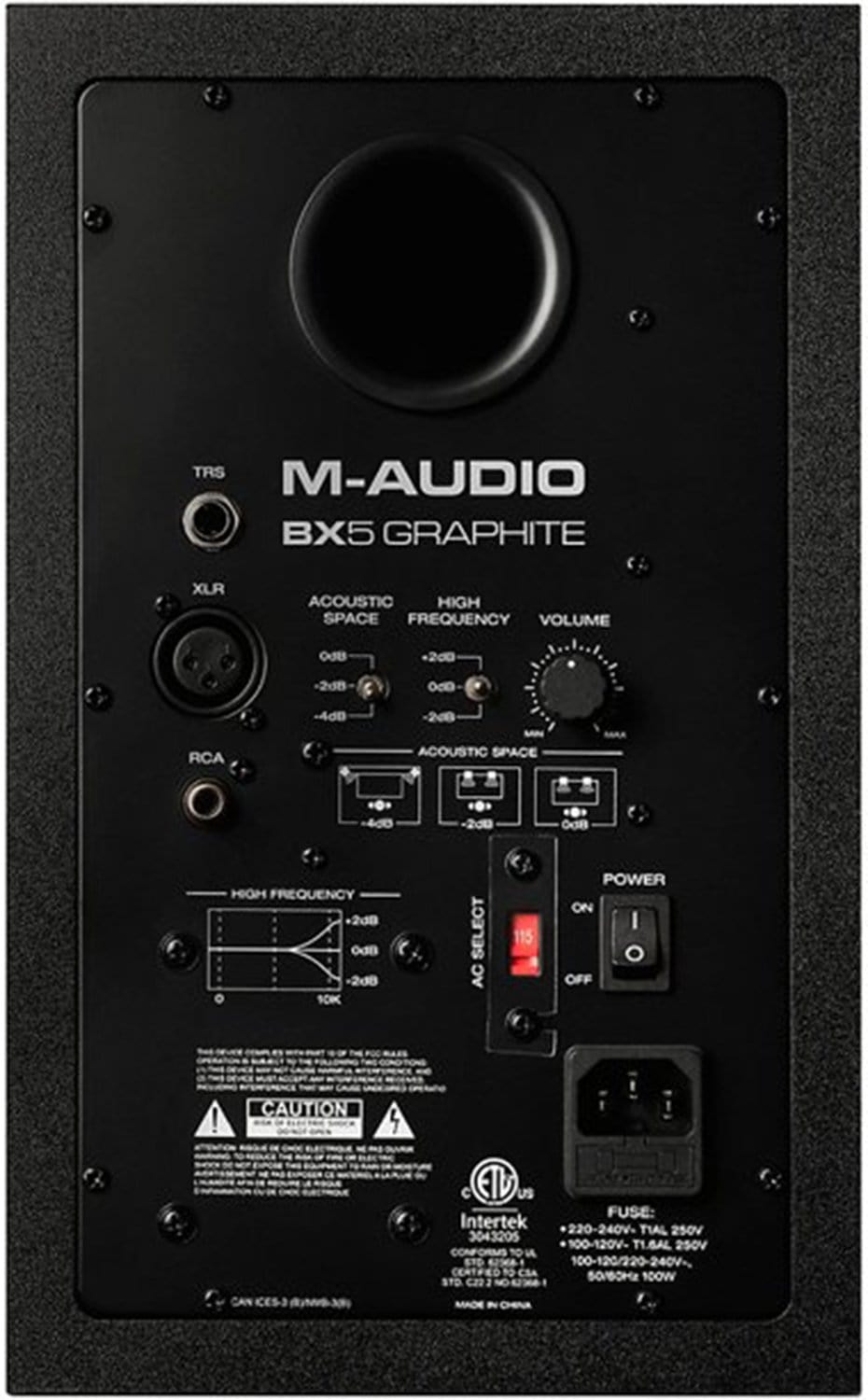 M-Audio BX5 Graphite 5In Graphite Active Monitor - PSSL ProSound and Stage Lighting