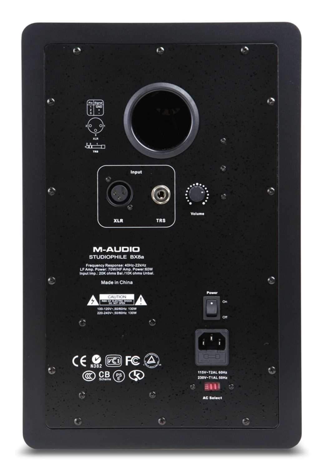 M-Audio BX8A 8 Powered Monitor Speakers (Pair) - ProSound and Stage Lighting