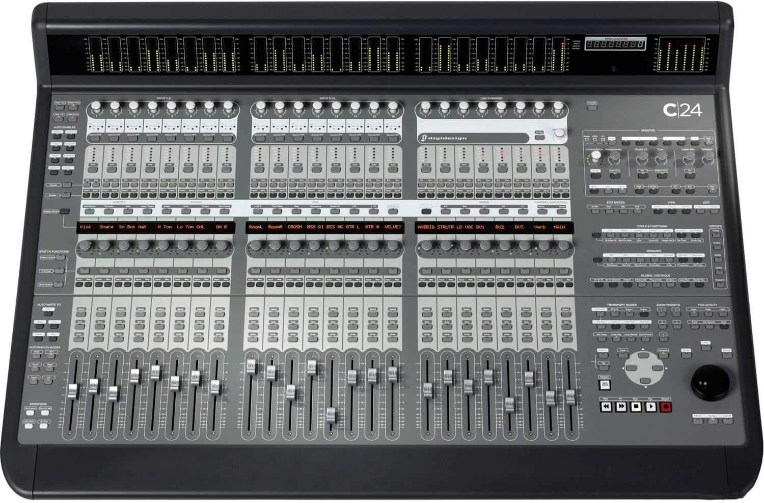 Avid C-24 24 Control Surface with I/O Pro Tools - ProSound and Stage Lighting