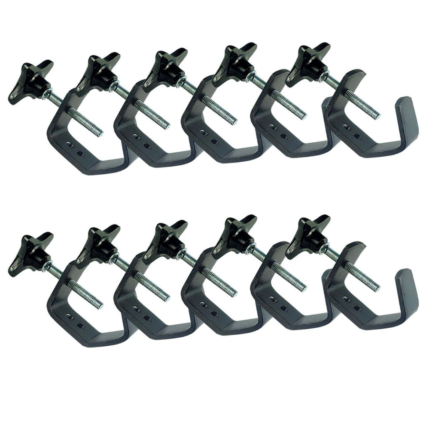 Metal Light Duty C-Clamp For Truss - 10 Pack - ProSound and Stage Lighting