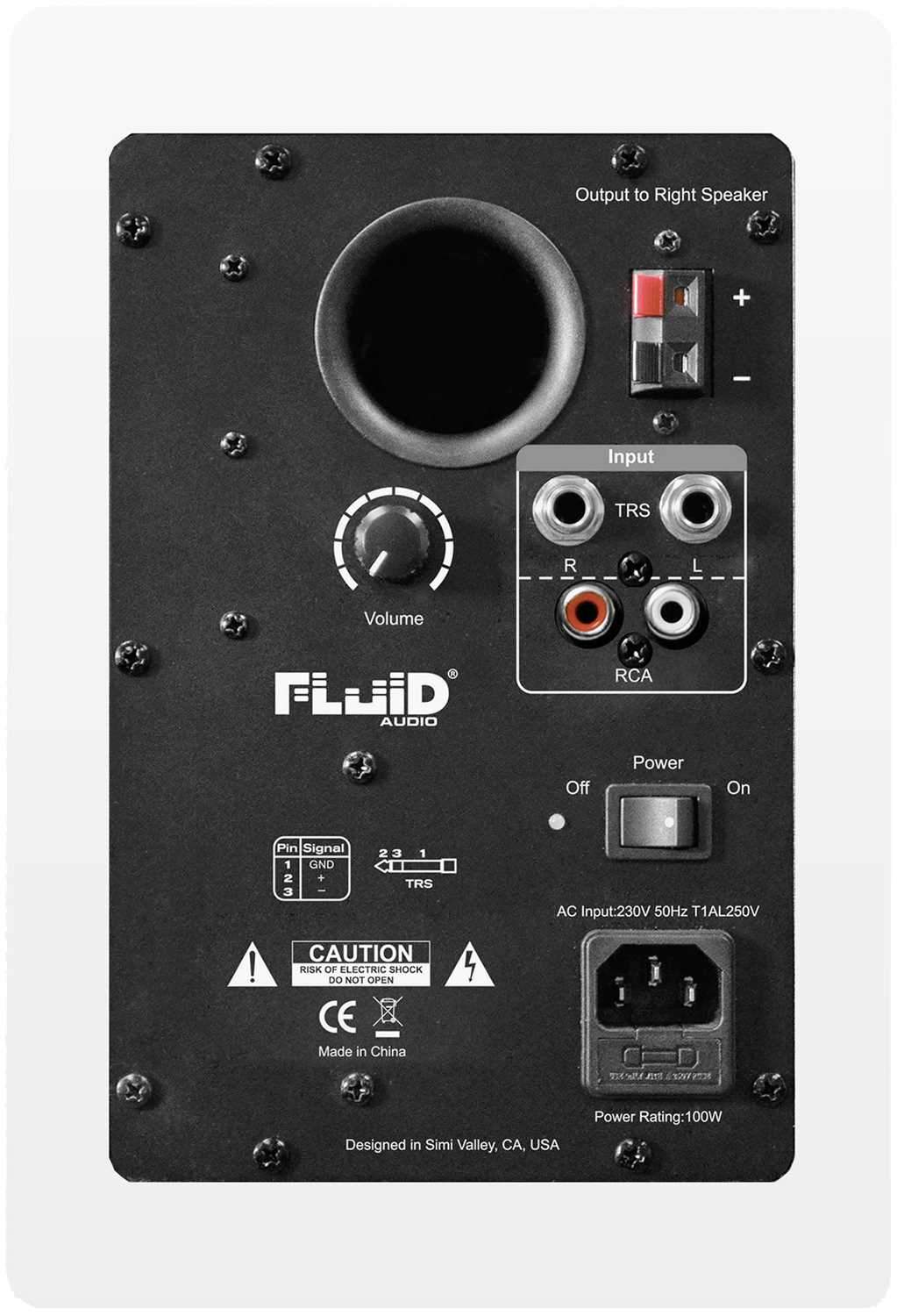 Fluid Audio C5W Pair 5-Inch Powered Studio Monitors - ProSound and Stage Lighting