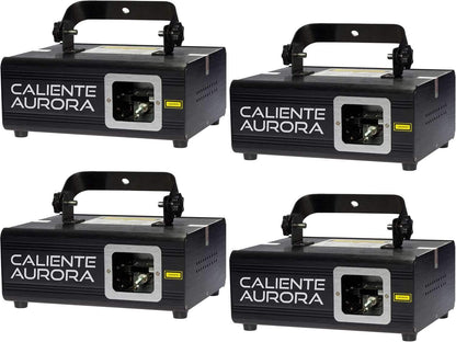 X-Laser Caliente Aurora RGB 700mW Aerial Laser Club 4-Pack - ProSound and Stage Lighting