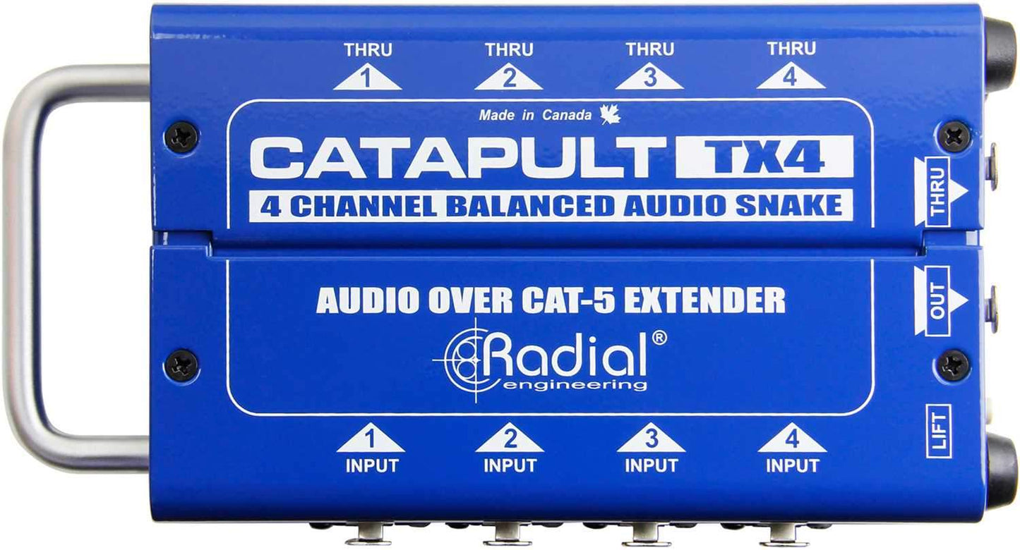 Radial Catapult TX4 4ch Transmitter w Balanced i/o - ProSound and Stage Lighting