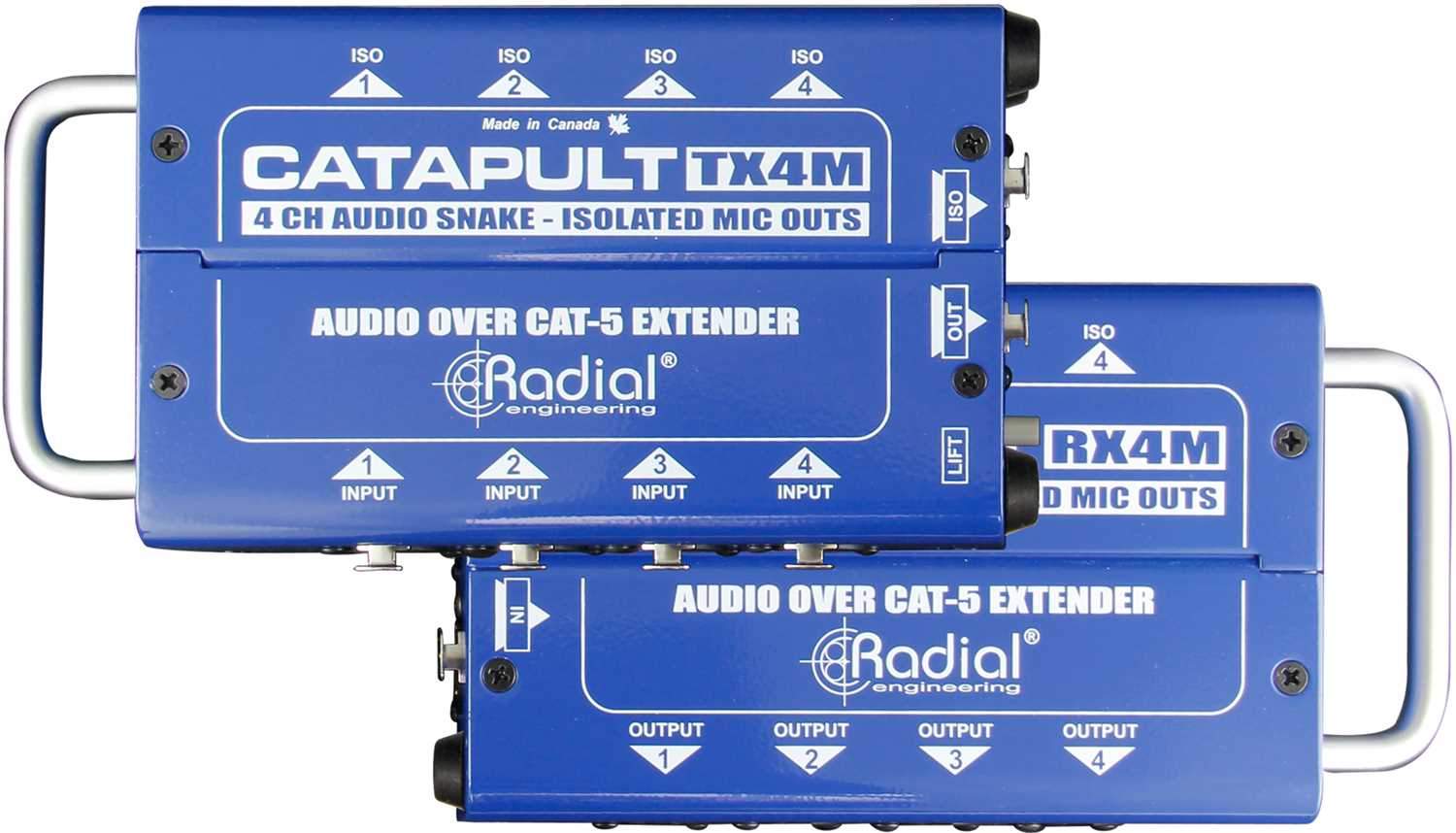 Radial Catapult TX4M 4-Channel Tansmitter Mic-level - ProSound and Stage Lighting