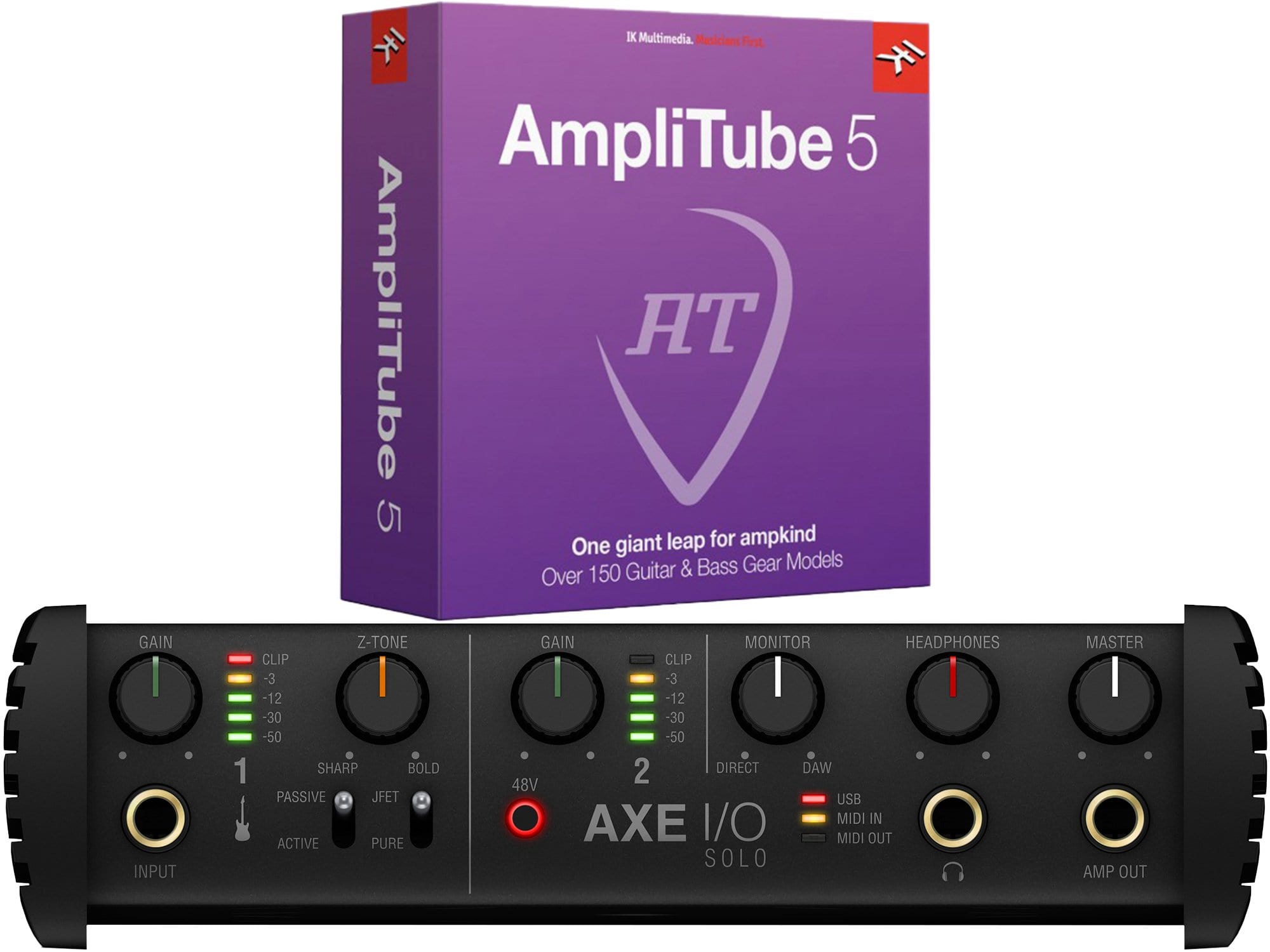 Ik Multimedia Axe I/O Solo and Amplitube 5 Bundle