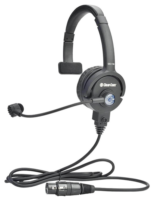 Clear-Com CC-110-X4 Lightweight Single-Ear Standard Headset - ProSound and Stage Lighting