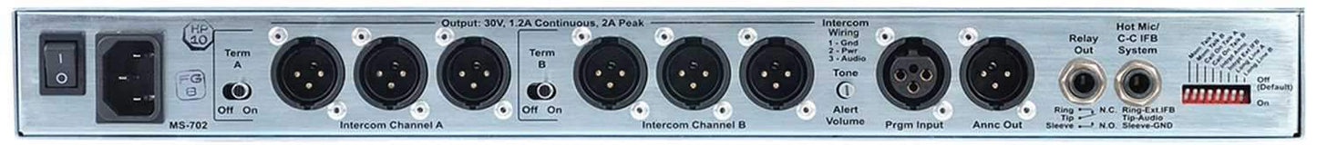 Clear-Com MS-702 Main Intercom Station - ProSound and Stage Lighting