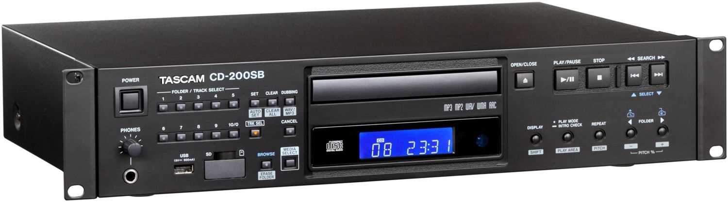 Tascam CD-200SB Rackmount CD Player - ProSound and Stage Lighting