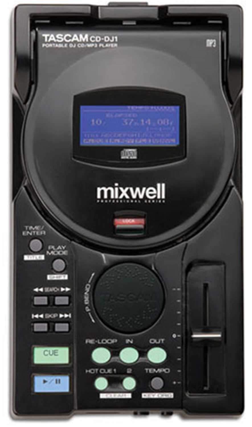 Tascam Mixwell CD-DJ1 Table Top DJ CD Player with Mp3 - ProSound and Stage Lighting