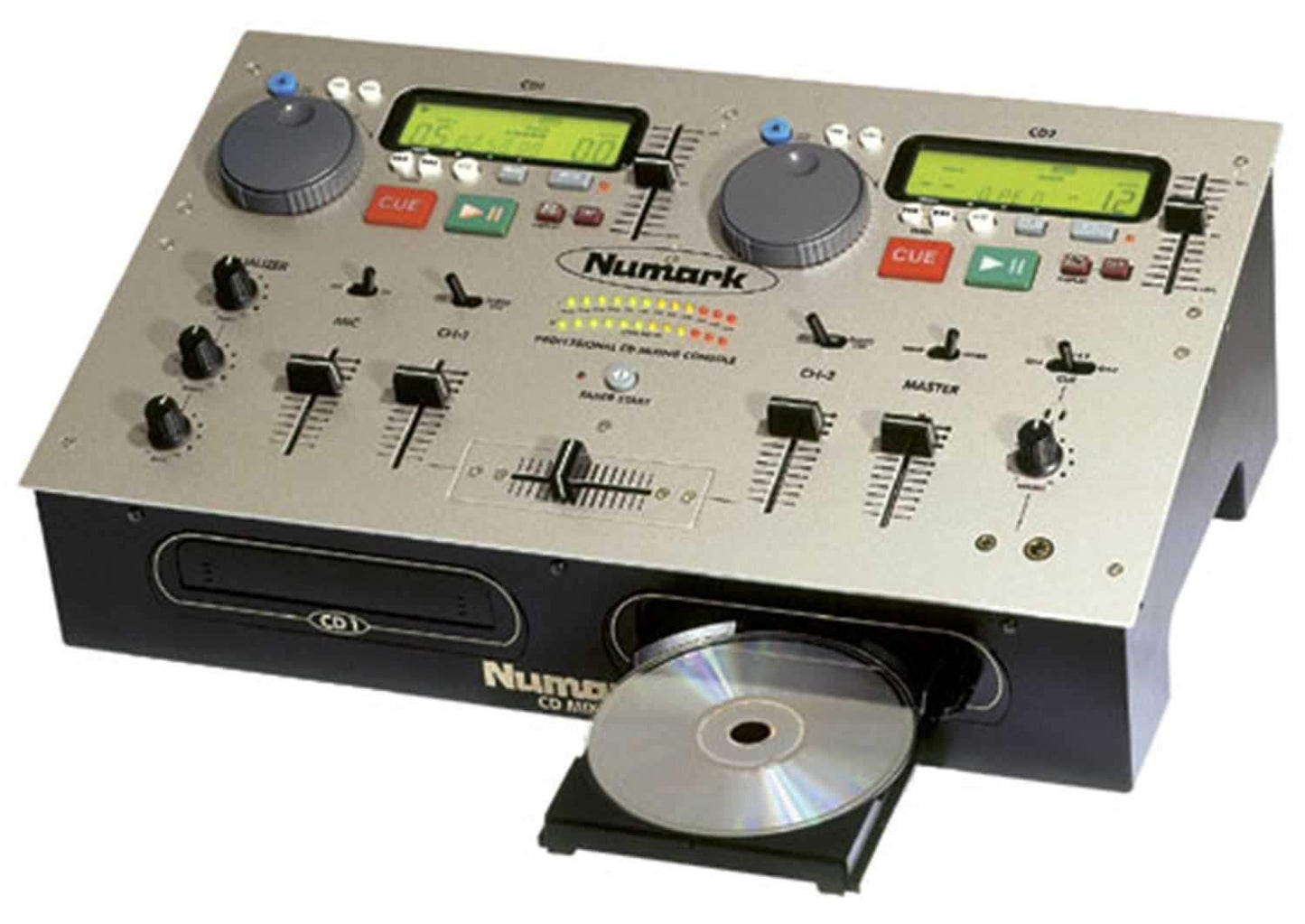 NUMARK CDMIX DUAL CD PLAYER/MIXER COMBO - GOLD - ProSound and Stage Lighting