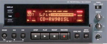 Tascam CD-RW901SL CD Recorder Bal I/O AES/EBU - ProSound and Stage Lighting