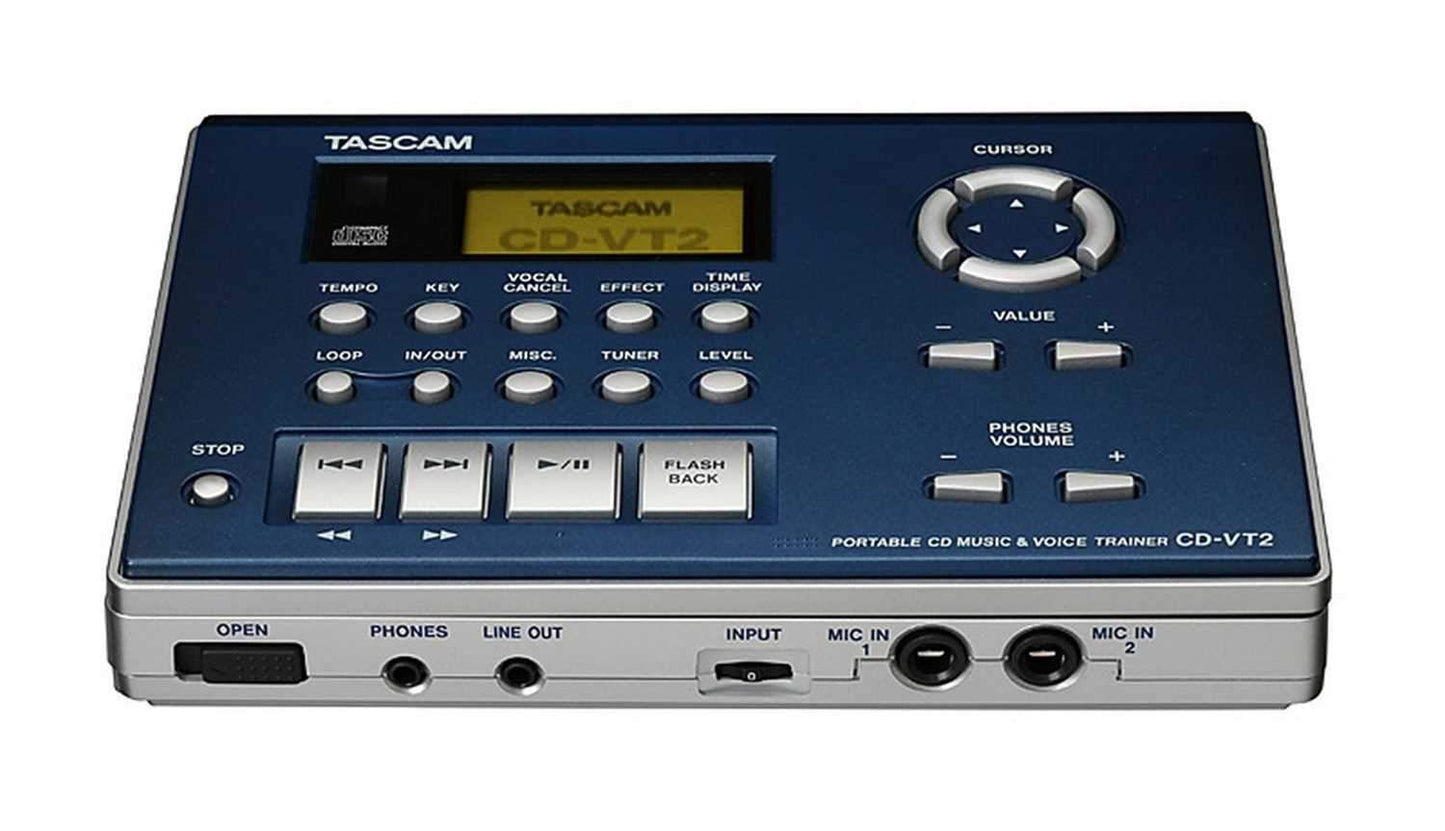 Tascam CD-VT2 Vocal/Instrument Trainer & Cd Player - ProSound and Stage Lighting