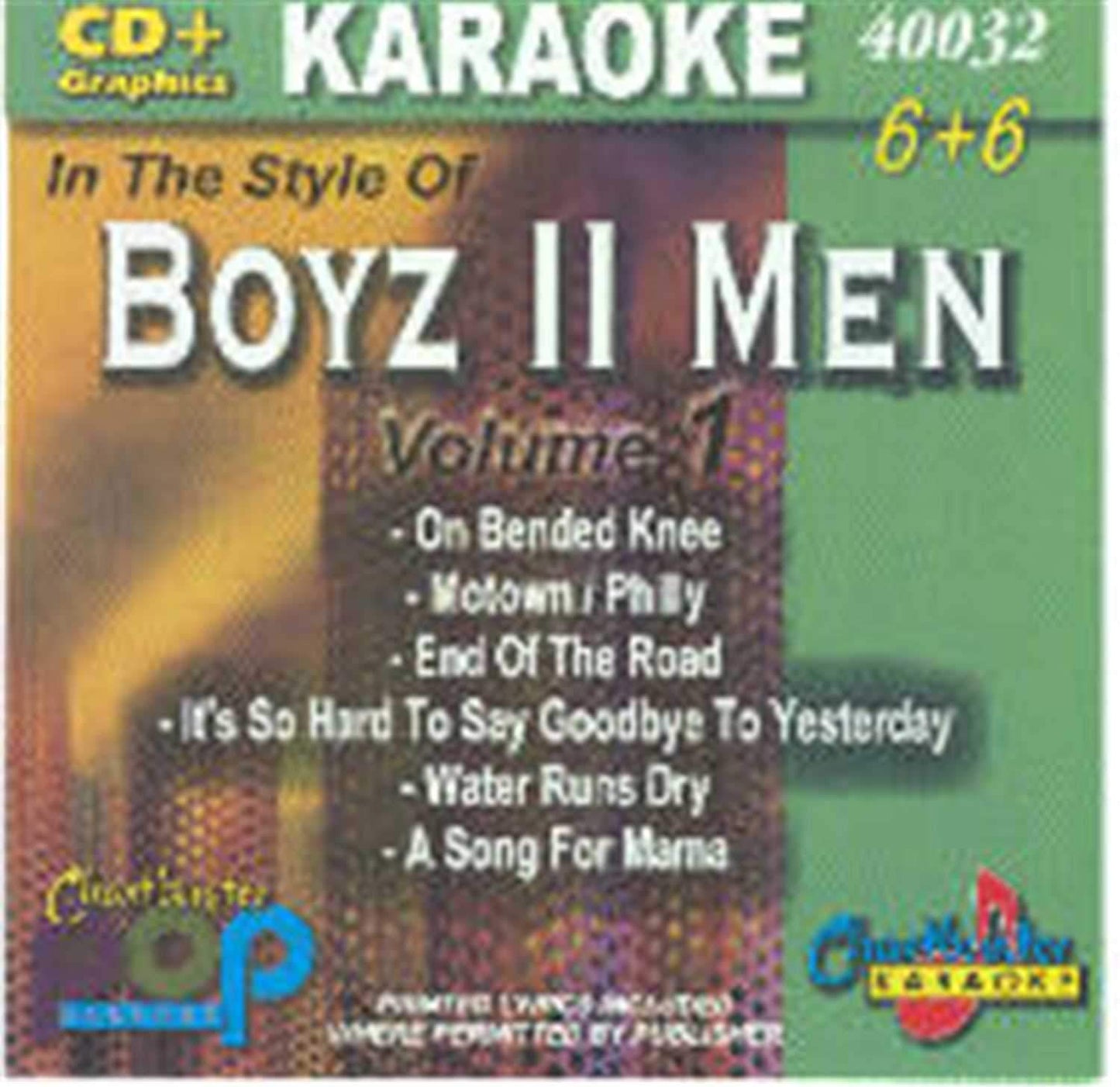 Chartbuster Karaoke Artist Boyz Ii Men Vol 1 - ProSound and Stage Lighting