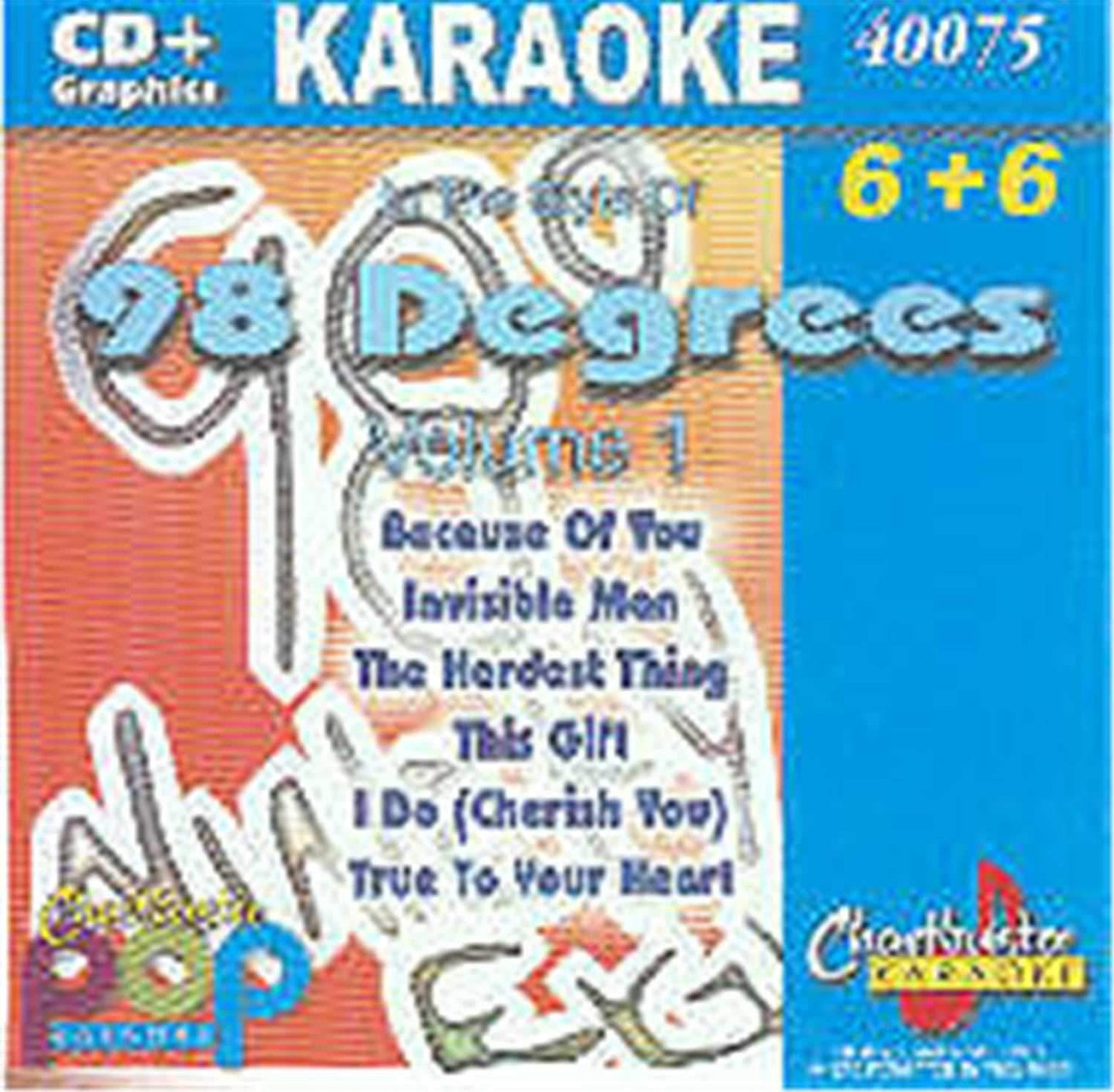 Chartbuster Karaoke Pop Artist 98 Degrees Vol 1 - ProSound and Stage Lighting