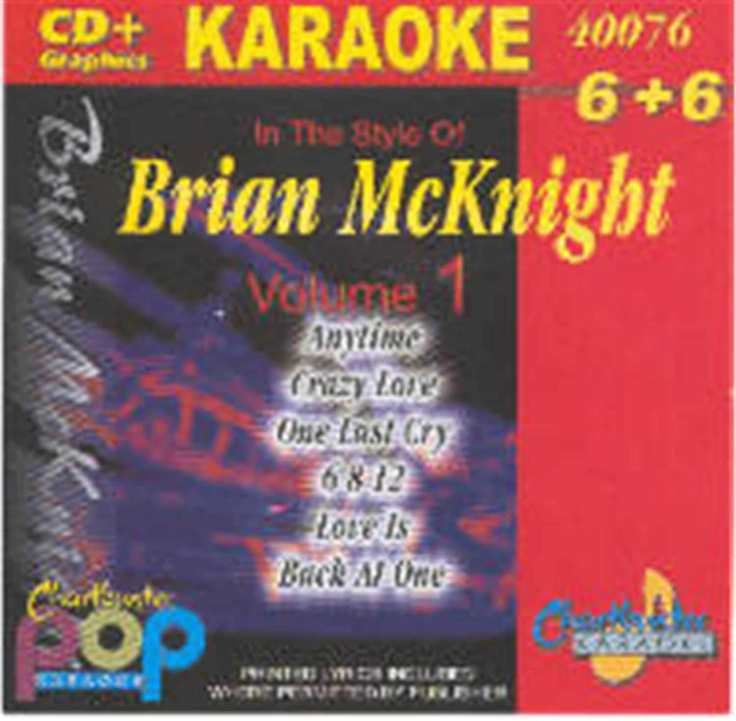 Chartbuster Karaoke Artist Brian Mcknight Vol 1 - ProSound and Stage Lighting