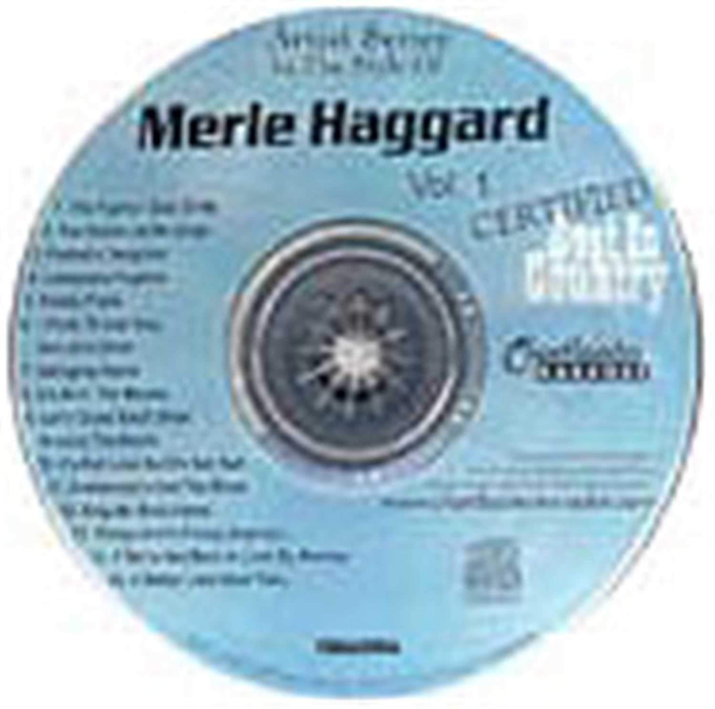 Chartbuster Karaoke Pro Artist Merle Haggard Vol 1 - ProSound and Stage Lighting