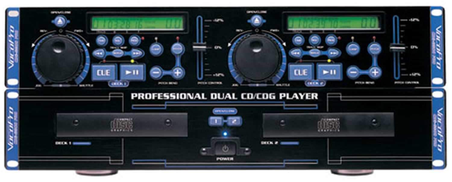 Vocopro CDG8800PRO Dual Format CDg Player - ProSound and Stage Lighting