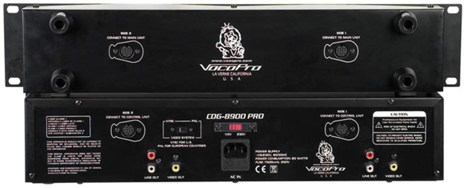 Vocopro CDG8900PRO Dual Deck CD CDG Media Player - ProSound and Stage Lighting