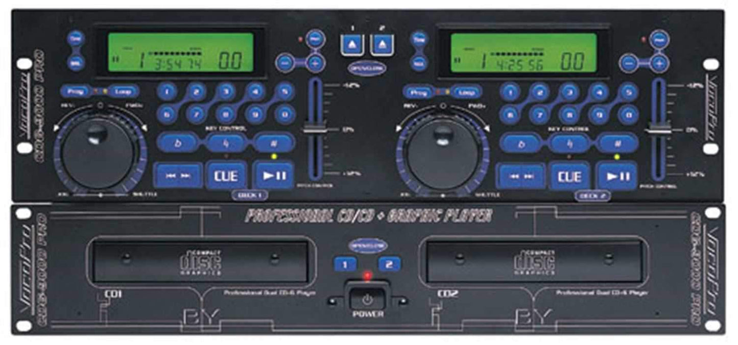 Vocopro CDG9000PRO Dual CD Plus G Karaoke Player - ProSound and Stage Lighting