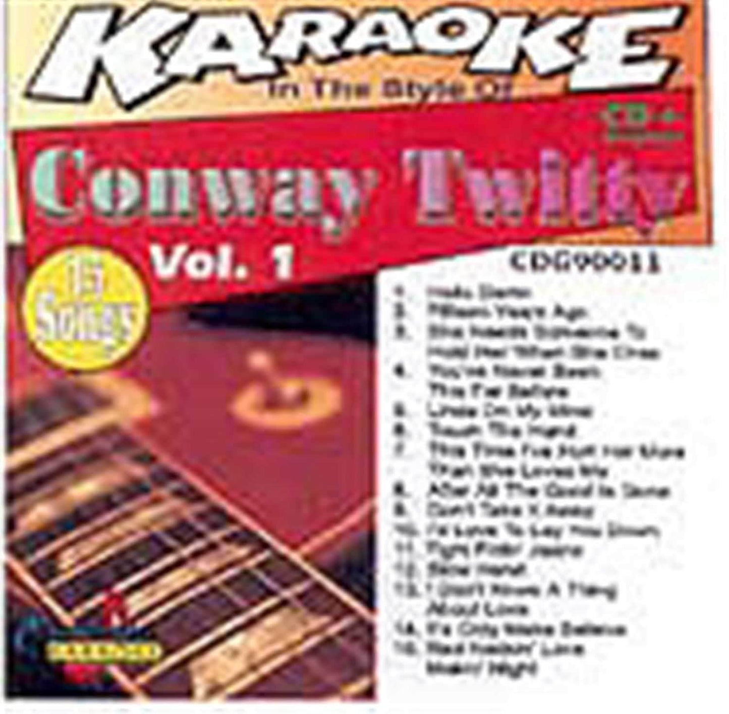 Chartbuster Karaoke Pro Artist Conway Twitty Vol 1 - ProSound and Stage Lighting