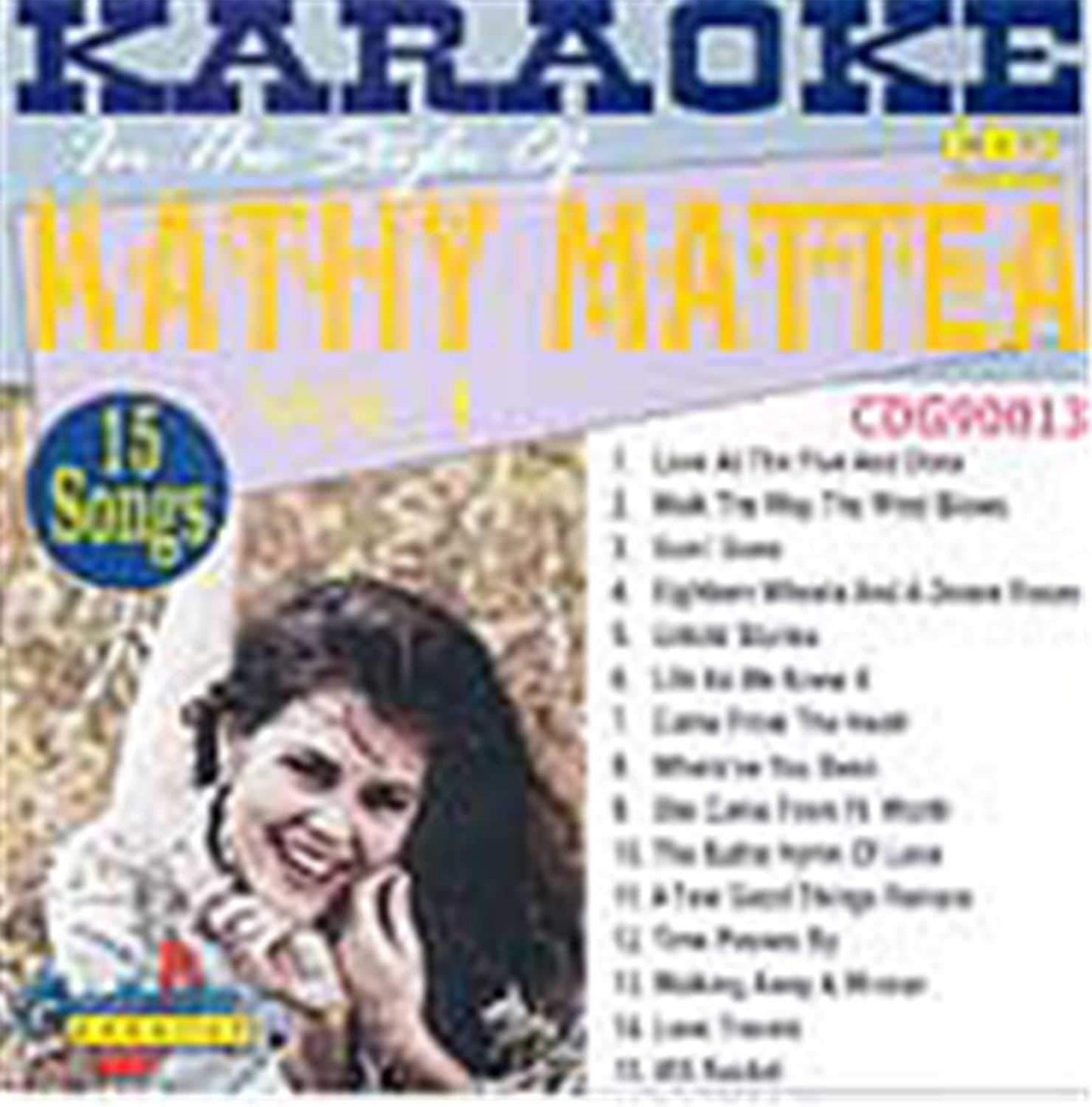 Chartbuster Karaoke Pro Artist Kathy Mattea Vol 1 - ProSound and Stage Lighting