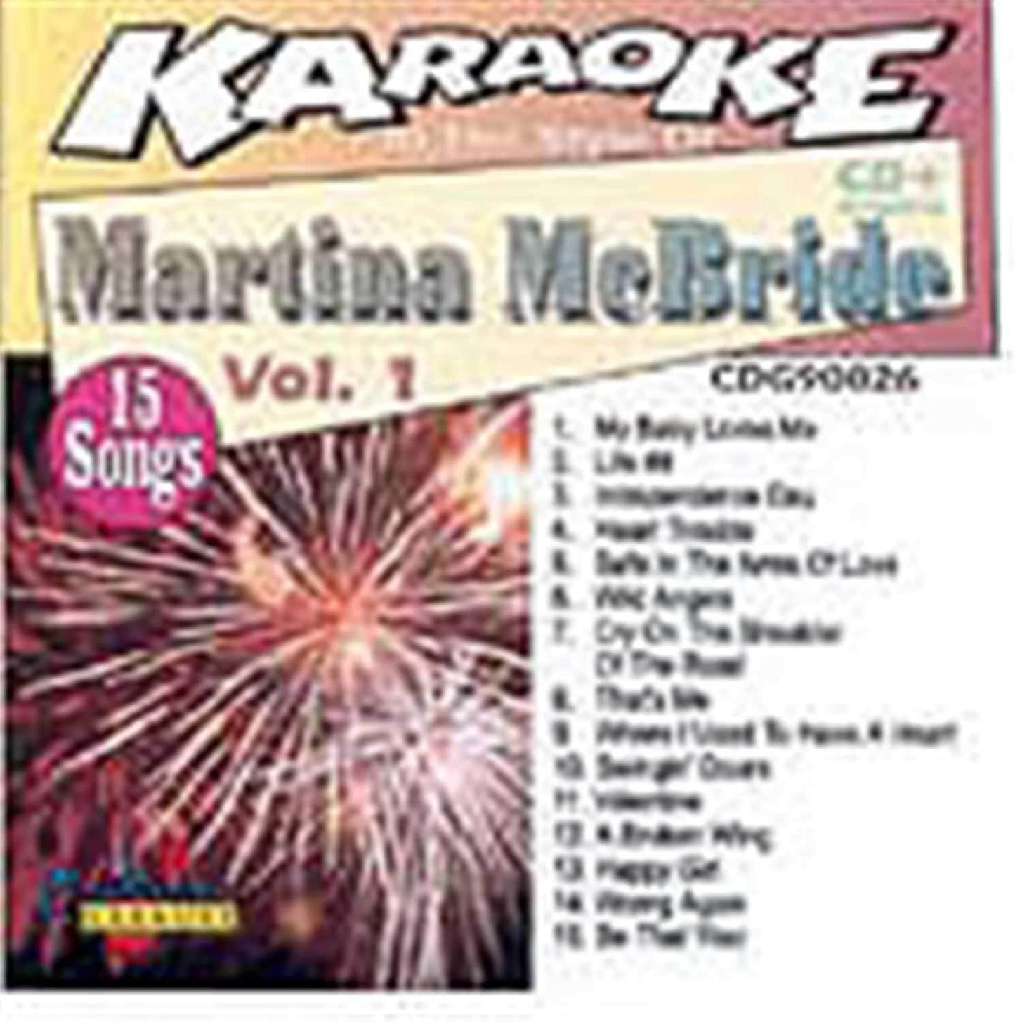 Chartbuster Karaoke Pro Artist Martina Mcbride V 1 - ProSound and Stage Lighting