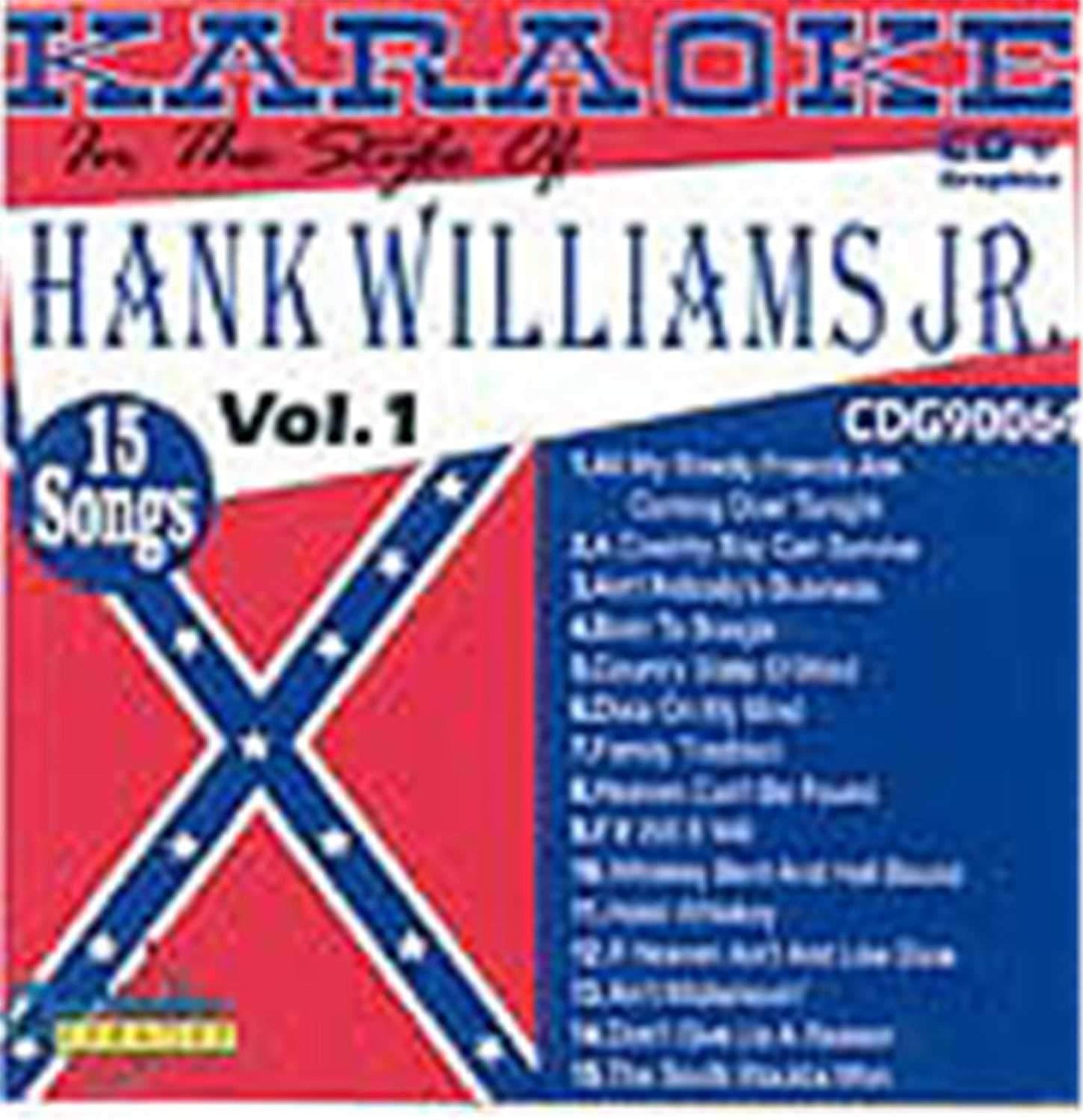 Chartbuster Karaoke Pro Artist Hank Williams Jr V1 - ProSound and Stage Lighting