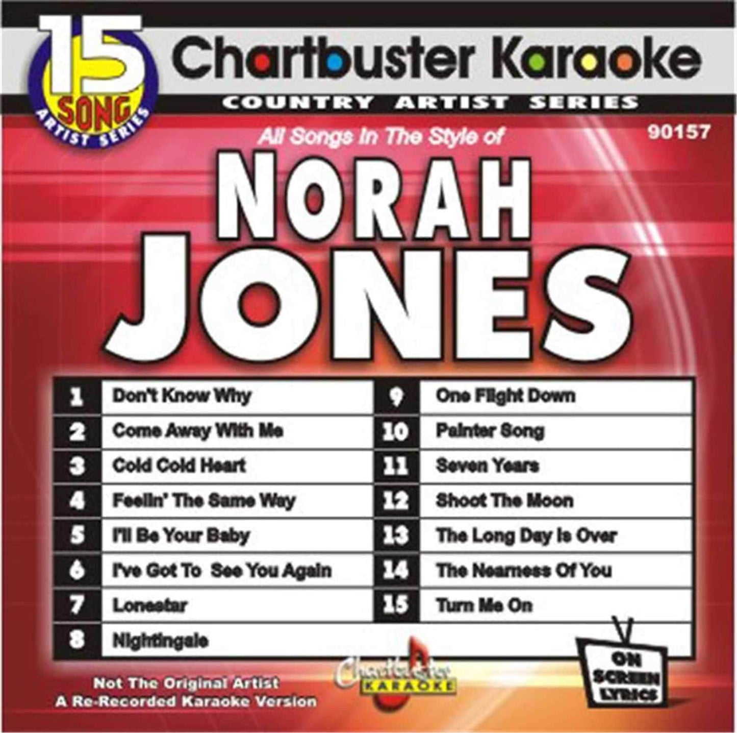Chartbuster Karaoke Pro Disc Norah Jones - ProSound and Stage Lighting