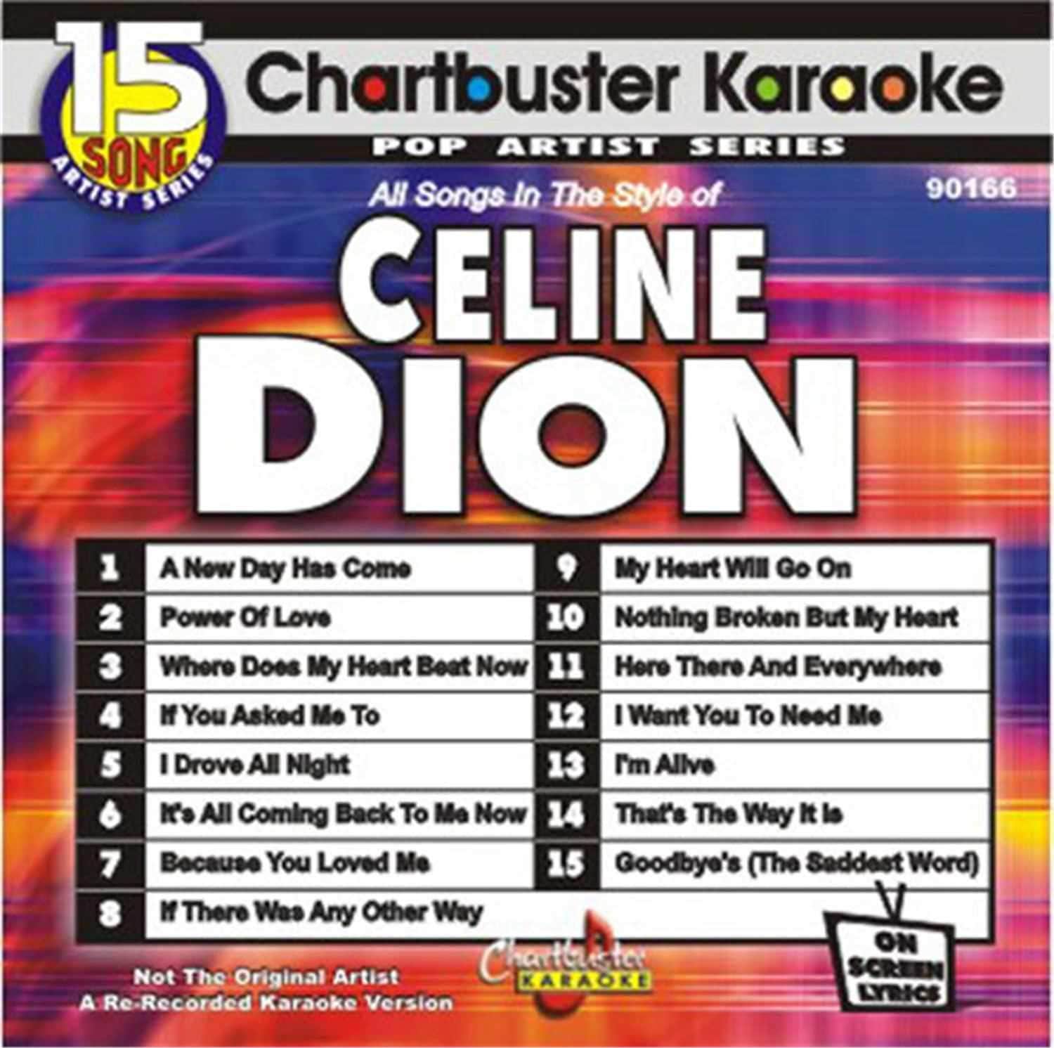 Chartbuster Karaoke Pro Disc Celine Dion - ProSound and Stage Lighting