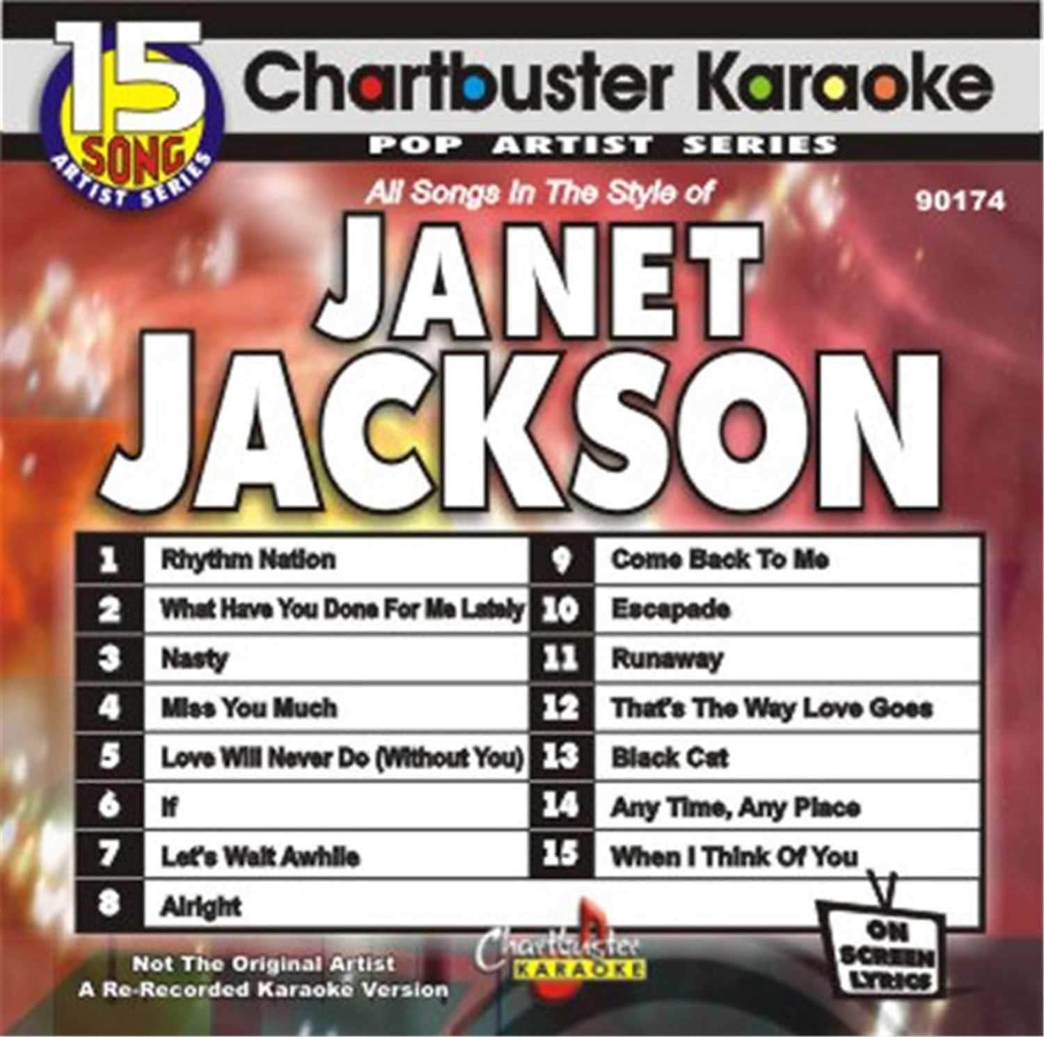 Chartbuster Karaoke Pro Disc Janet Jackson - ProSound and Stage Lighting