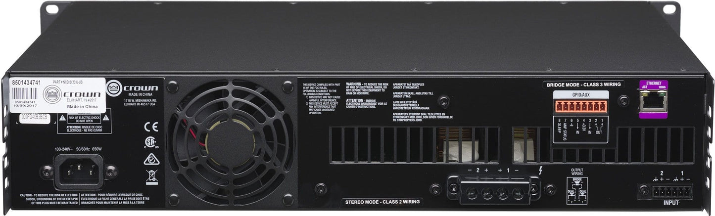 Crown CDi DriveCore 2-Channel 1200W Power Amplifier - ProSound and Stage Lighting