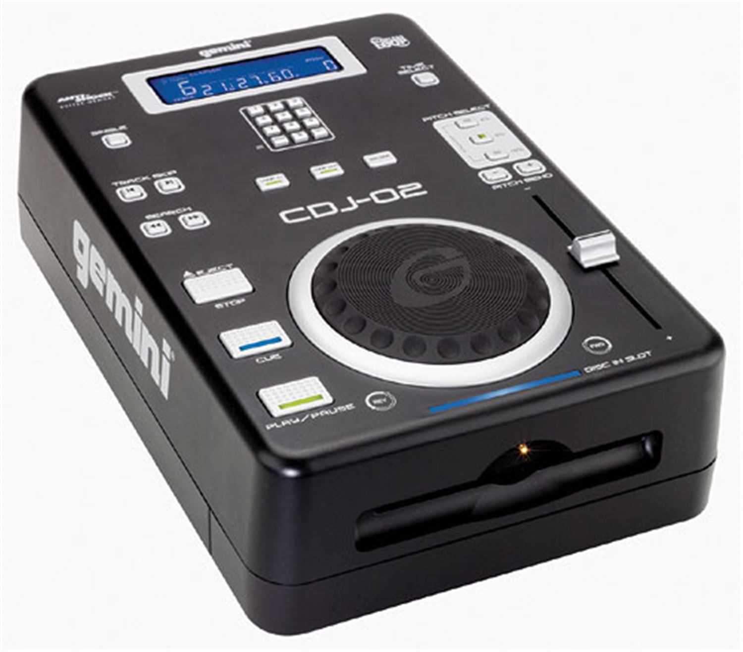 Gemini CDJ-02 Table Top CD Player - ProSound and Stage Lighting