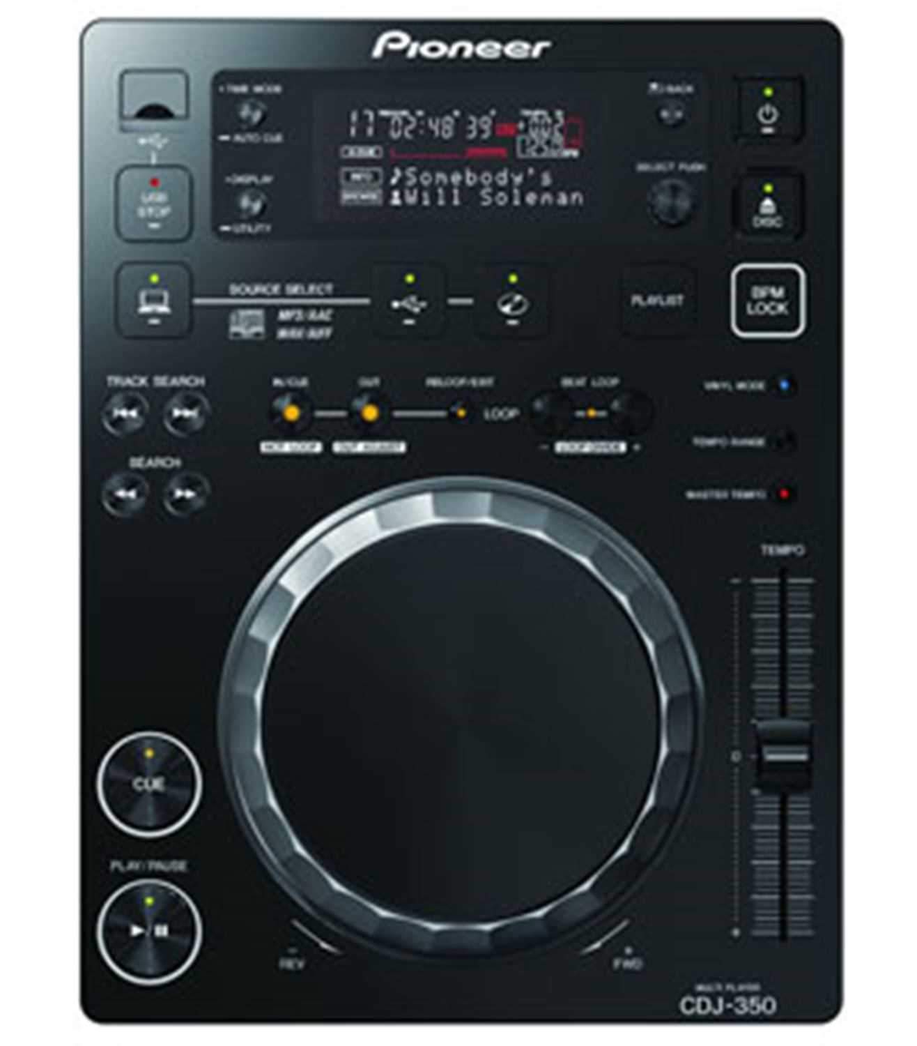 Pioneer CDJ-350 Table Top Multi Media Player - ProSound and Stage Lighting