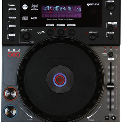 Gemini CDJ-505 Table Top CD/MP3/USB Player - ProSound and Stage Lighting