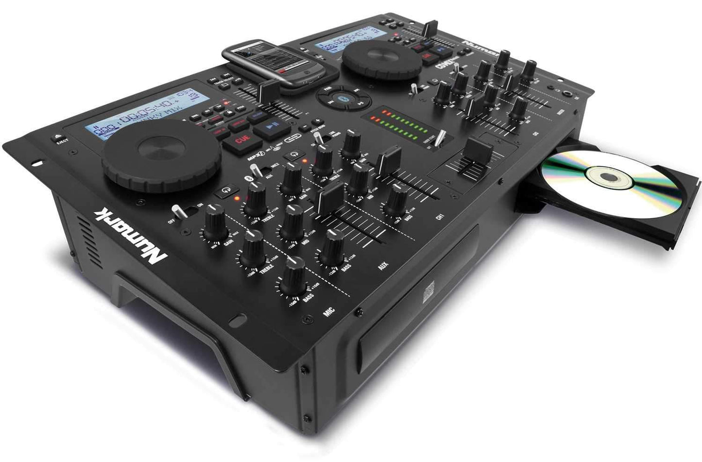 Numark CDMIX Bluetooth Dual DJ CD & MP3 Player - ProSound and Stage Lighting