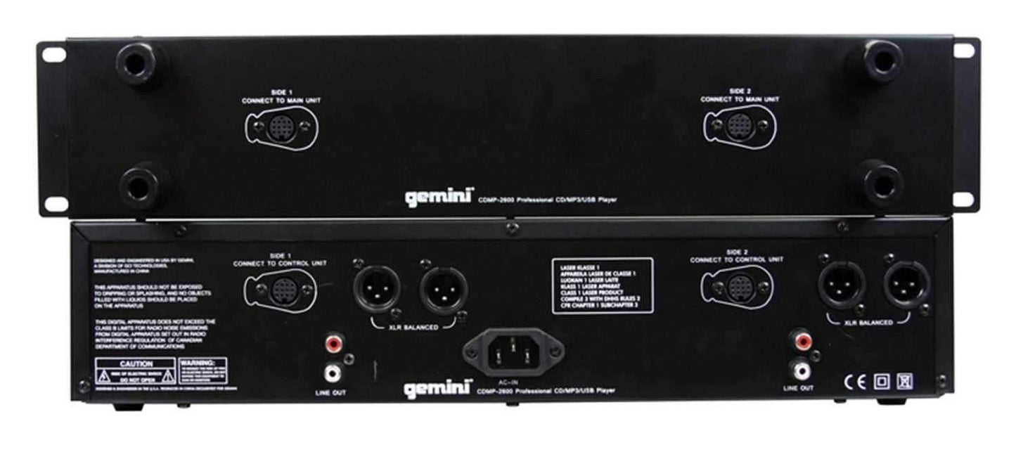 Gemini CDMP-2600 Dual CD/MP3/USB Player - ProSound and Stage Lighting