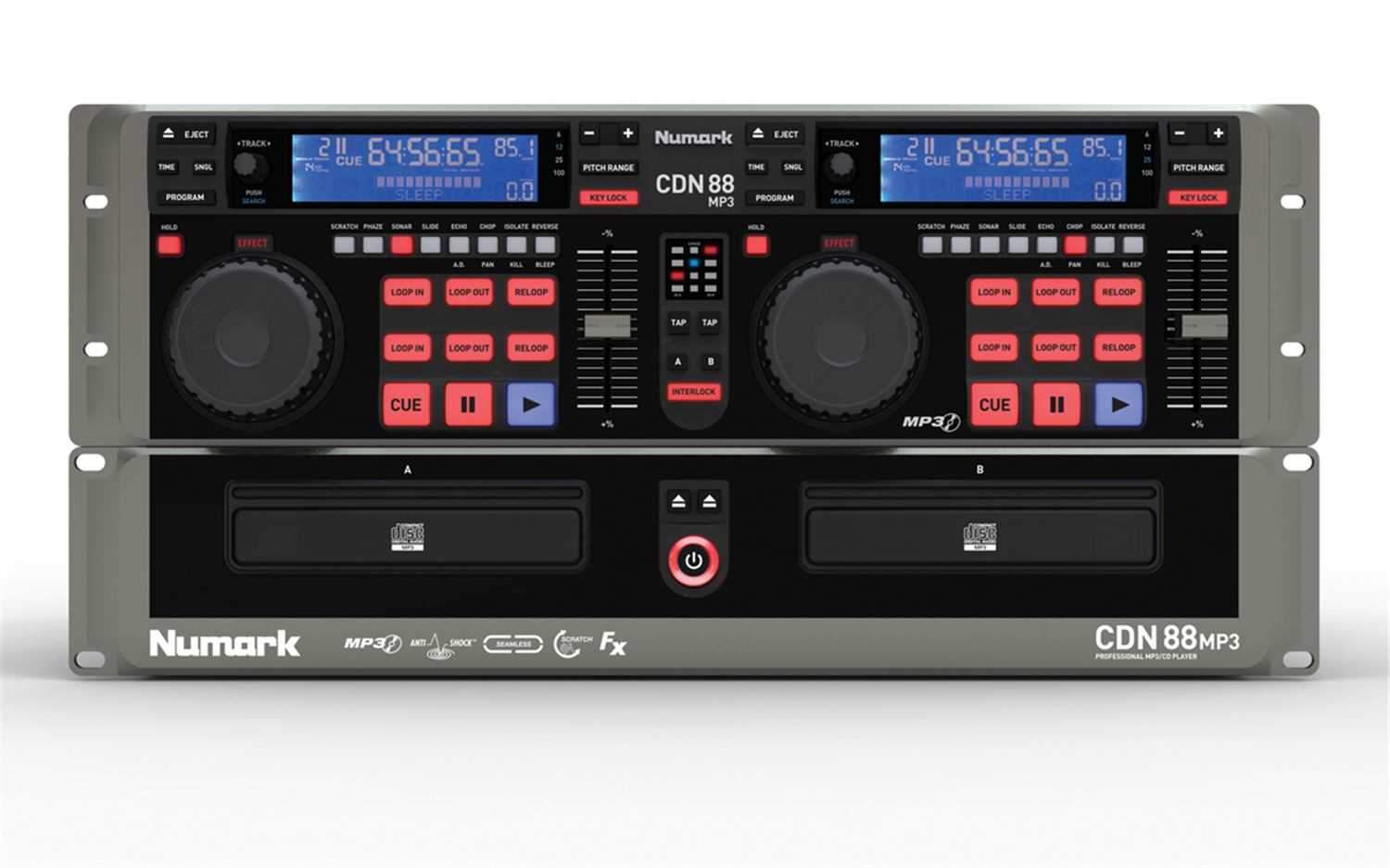 Numark CDN-88 MP3 Profesional Dual CD/MP3 Player - ProSound and Stage Lighting